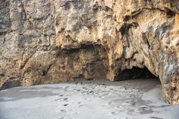 caves on the beach