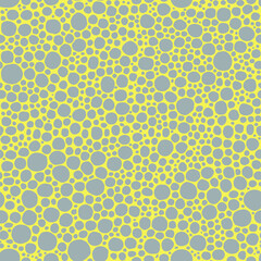 seamless pattern of boules, milk foam. Circles, balls. Vector stock illustration eps10, hand drawing.