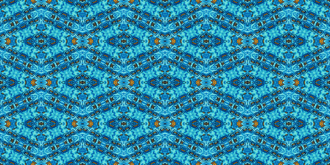 colorful African fabric – Seamless pattern, cotton, photo 