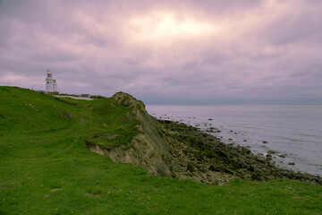 Fototapeta na wymiar St Catherine's Lighthouse landscape