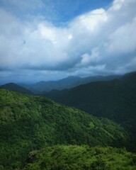 clouds over the mountain