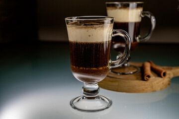 Egg coffee
black coffee with whipped yolk