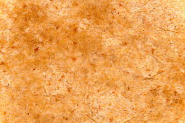 Macro of wheat flour tortilla pancake, background and texture.