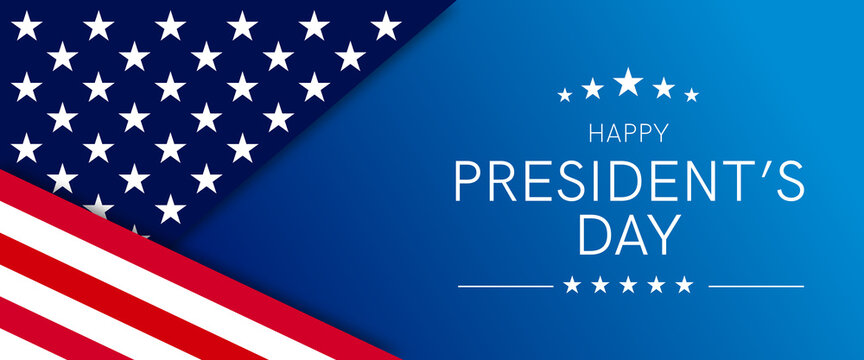 USA Presidents Day - Washington's Birthday Celebrate Banner Background. Vector Illustration.