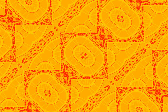 colorful African fabric – Seamless pattern
