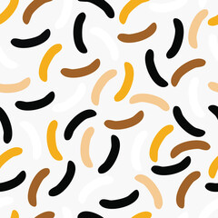 Seamless abstract pattern for fabrics, textiles, paper, packaging, curtains, pillows, covers, bed linen. Vector illustration.