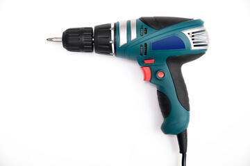 Electric drill or screwdriver tool, handle industrial instrument