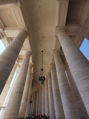 columns vaticano roma italy