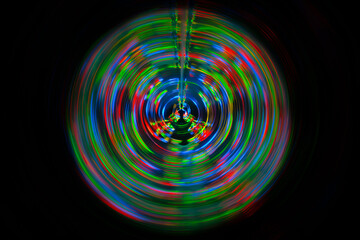 Yoga meditation woman in yoga lotus pose with aura spiritual