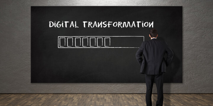 Digital Transformation, Concept Of Digitization Of Business Processes And Modern Technology.