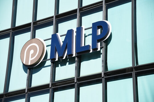 Hamburg, Germany - June 24, 2020: MLP in Hamburg, Germany - MLP is a German corporation providingfinancial services