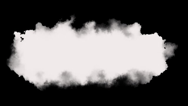 A White Cloudy Substance Flowing And Waving Against A Black Backdrop.