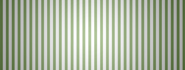 classic simple striped versatile backdrop with backlighting in the center. White and green stripes. Background for banners, brochures, web, etc.