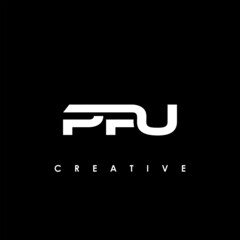 PPU Letter Initial Logo Design Template Vector Illustration