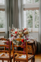 Elegant Decorated Table for Luxury Dinner