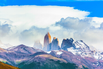 The Torres del Paine park in southern Chile