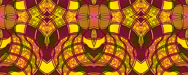 African fabric – Seamless and textured pattern