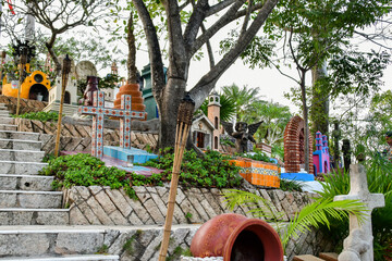 Xcaret Park- Riviera Maya -Mexico- cemetery  22