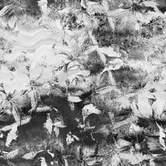 Black and white seamless abstract grunge texture. High quality illustration. Ornate glossy luxurious polished monochrome design for print and surface design. Modern textile art. Ink background.