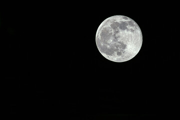 Moon in the night sky.