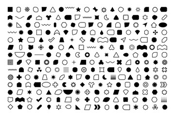 264 Basic Shapes Silhouette Outline