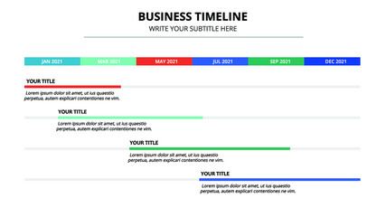 Fototapeta na wymiar Abstract business Timeline infographic template