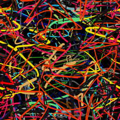 abstract pattern with many colors and chaotic pattern