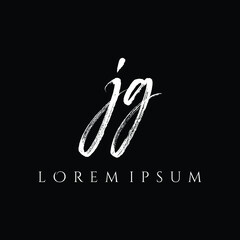Letter JG luxury logo design vector