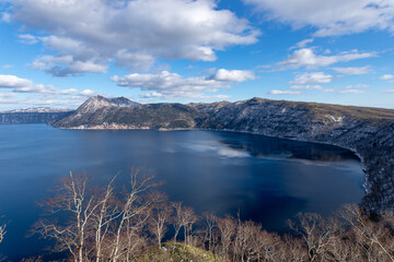 Fototapeta na wymiar 北海道　摩周湖の冬の風景
