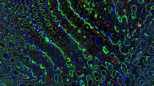 Colorful psychodelic tunnel, seamless travel through astral space 4k UHD animation