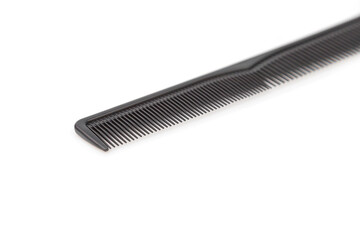 Black barber comb isolated