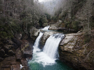 Twisting Falls in the Cherokee National Forest in Tennessee