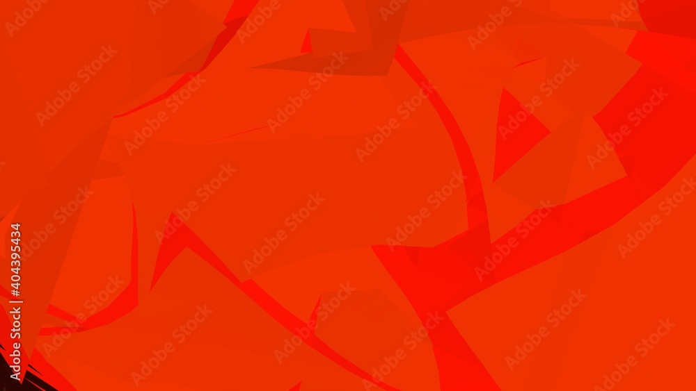 Poster red-orange abstract background of lines and gradient. rendering.