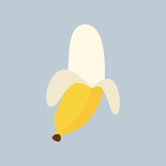 Vector Banana Flat Design Illustration