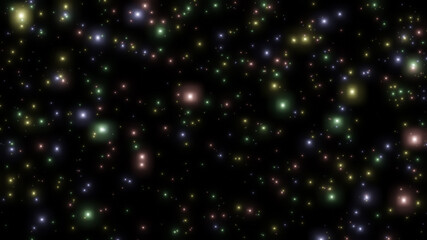 Fototapeta premium Abstract starry sky background colorful . 3d illustration rendering