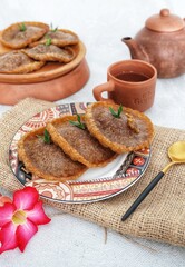 Delicious original Traditional cake  from indonesia called kue cucur