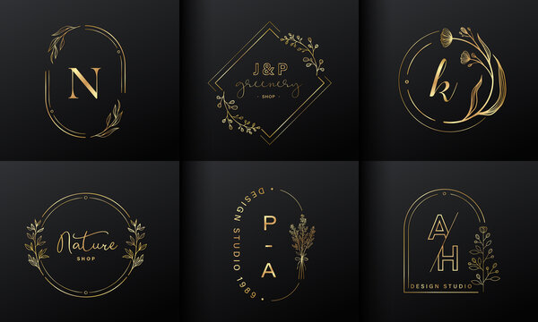 Luxury logo design collection for branding, coporate identity 