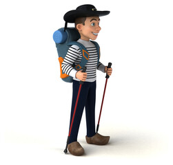 Fun 3d cartoon breton character