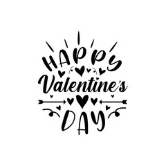 Happy valentine's day vector illustration. Good for greeting card and t-shirt print, flyer, poster design, mug.