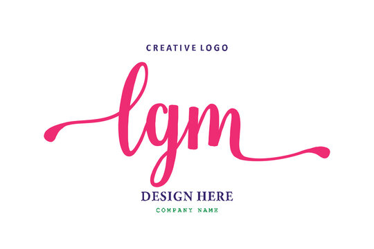 LGM lettering logo is simple, easy to understand and authoritative