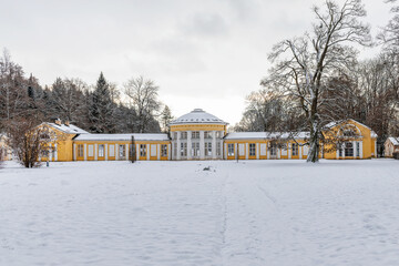 Spa architecture in winter - Marianske Lazne (Marienbad) - Czech Republic