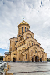 Fototapeta na wymiar Holy Trinity Cathedral of Tbilisi, Georgia