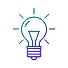 Eco bulb icon, ecology icon