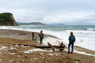 Russia. Far East. Seaside. Sea of Japan. The area of the village called Olga. Beautiful view of the Japanese Sea from the side of the bay named Oak. © voldemar992