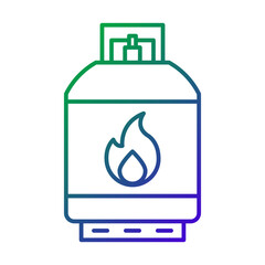 Gas cylinder icon