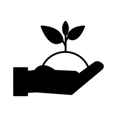 Planting icon vector