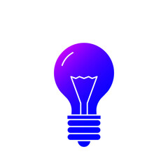 Bulb icon vector