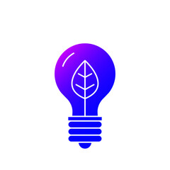 Eco bulb icon