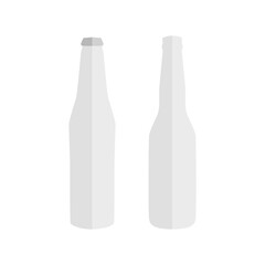 white bottle isolated on white