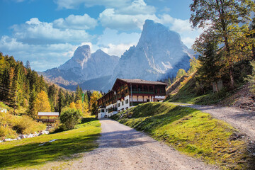 Valley of Scheffau, Wilder Kaiser, Tyrol, Austria. Hiking at Wilder Kaiser Mountains in the Austrian region of Tirol © rudiernst
